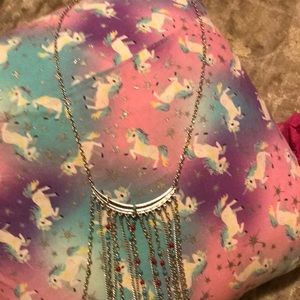 Necklace with red and blue beads!